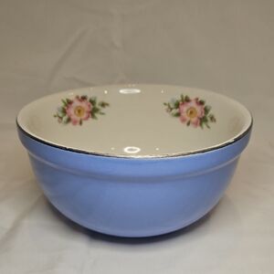 Charming Blue Floral Serveware Bowl